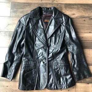 Vintage Canadian Made Leather Jacket